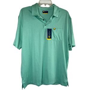Jack Nicklaus men's polo shirt in ocean htr, size L, NWT